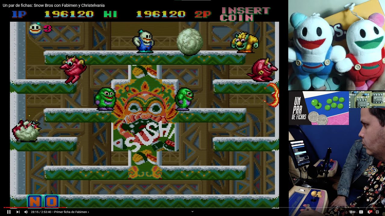 Portada Un par de fichas: Snow Bros con Fabimen y Christelvania